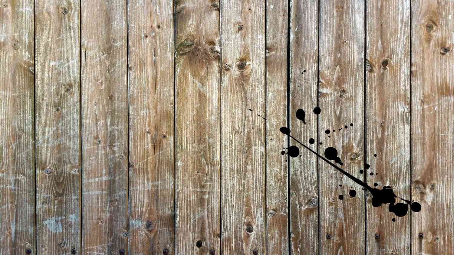 Hintergrund von mareikefröhlich.de - Holzlatten mit einem Tintenklecks